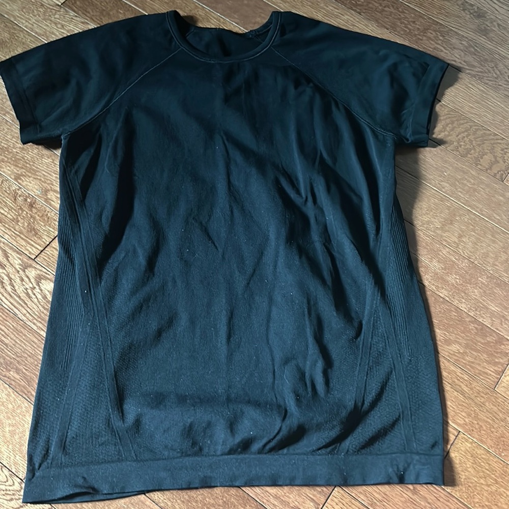 Black Athleta Girl Power Up Seamless Tee